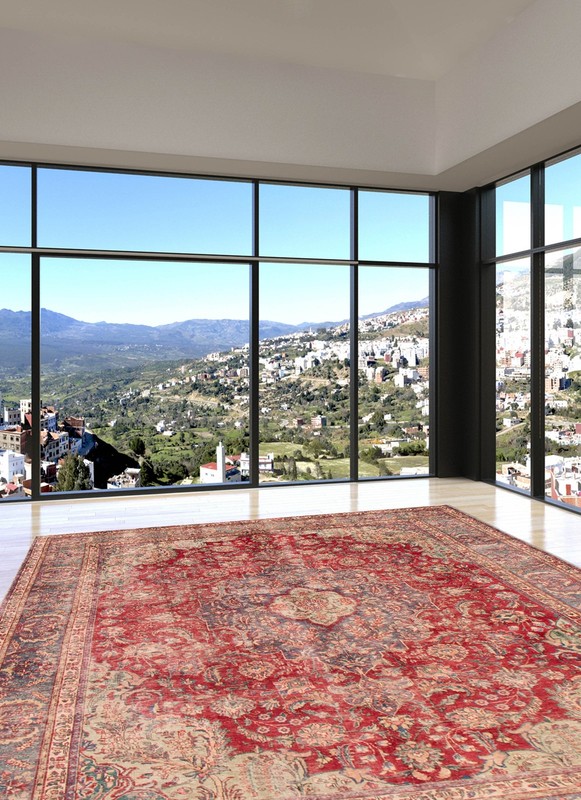 Traditional Vintage Hand-Knotted Area Rug 9'6" x 12'3" Oriental Wool Carpet gallery