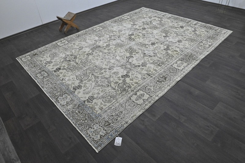Oushak Turkish Vintage Rug 7x10 Kilim Rug Anatolian Handmade Boho Decor BEIGE gallery
