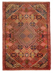 Vintage 3’5″ x 4’11” Traditional Hand Knotted Vegetable Dye Wool Area Rug