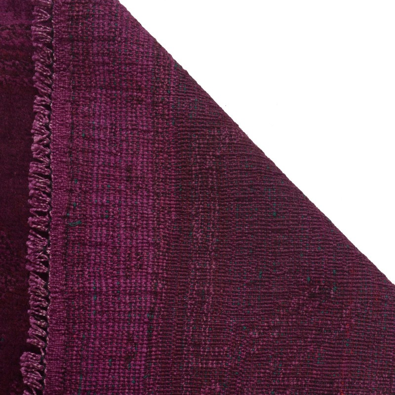 Authentic Overdyed Rug Handmade Decor Carpet 4.1x2.8 ft gallery