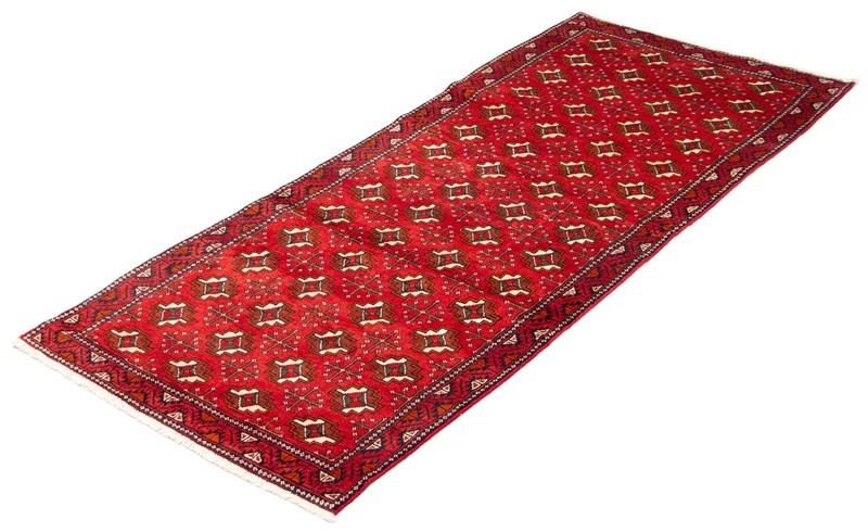 3'8" x 9'2" Vintage Hand-knotted Runner Rug Traditional Oriental Wool Carpet gallery