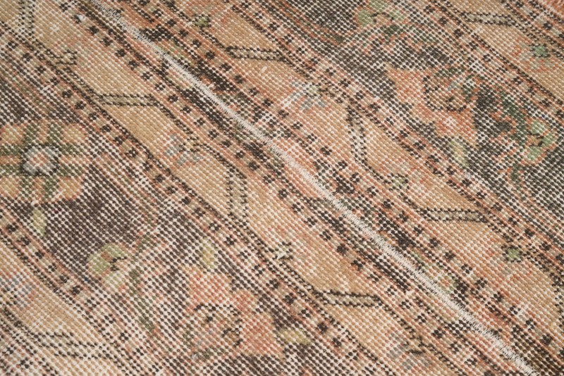 2x12 Rug, Knotted Turkish Wool Runner Rug, Neutral Vintage Oushak Rug Runner,890 gallery