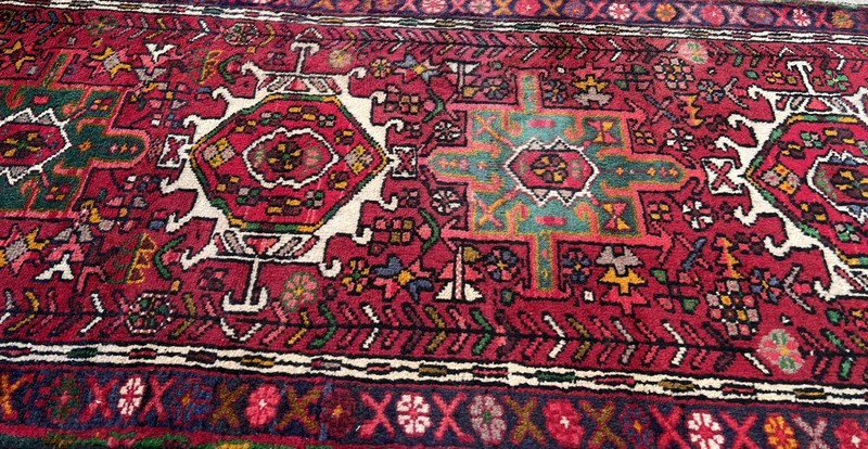 S.Antique Hand Knotted Village Vintage Tribal Geometric Runner Rug 2'3”x9’7”,855 gallery