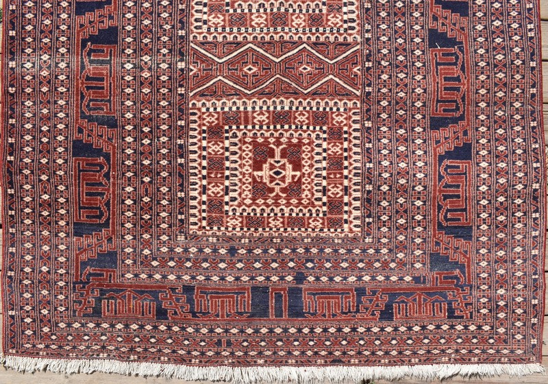 Turkish Rug 3x6 ft Handwoven East Anatolian Oriental Wool Carpet 120x187cm gallery