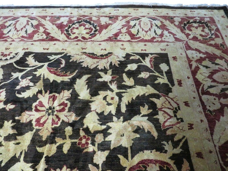 Indo Per'sian Mahal Rug 11x15, Brown, Allover Pattern gallery