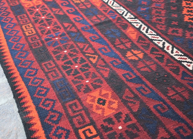 8x13 Handmade Afghan Tribal Ghalmouri Kilim Rug Vintage Persian Large Area Rug gallery