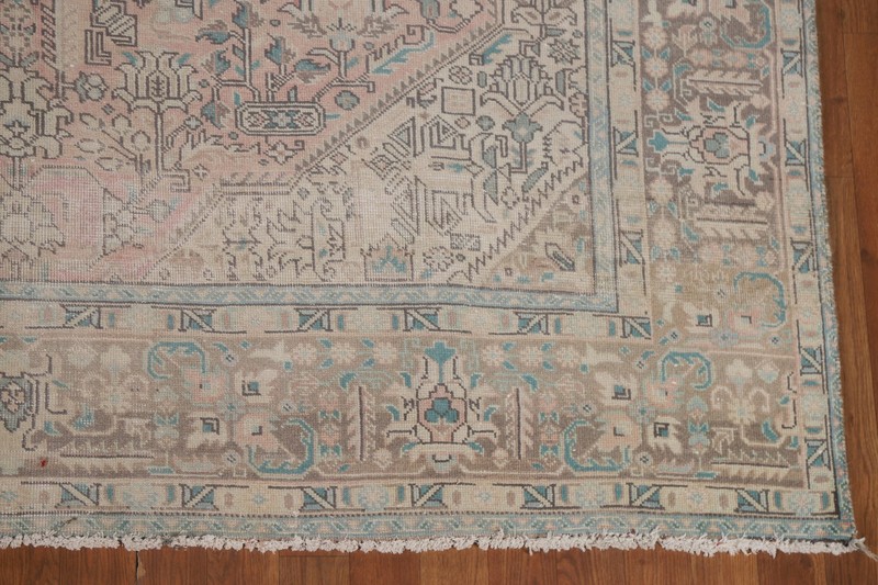 Medallion Handmade Wool Pink Area Rug Vintage Traditional Room Size Carpet 7x9 gallery