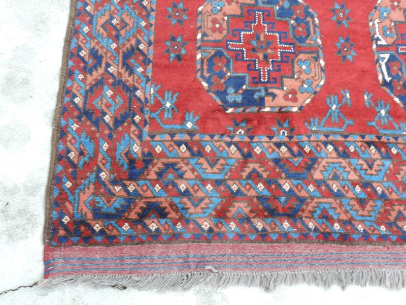 6x9ft. Afghan Bokharra Ersari Wool Room Size Rug gallery