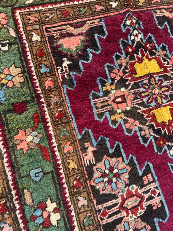 COLLECTORS' ITEM Antique Stunning Natural Vegetable Dye Shirvan Caucasian Carpet gallery