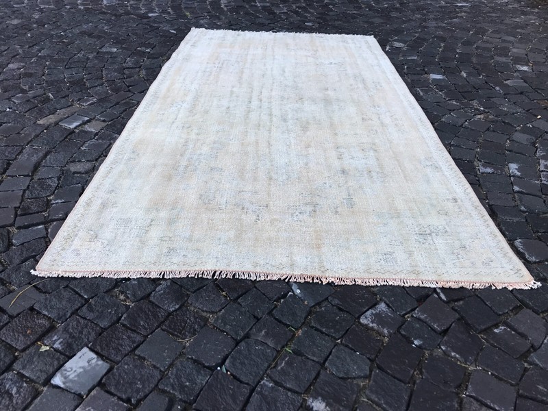 Turkish Antique rug Bohemian Area rug Oushak rug Vintage Rug Handmade Wool rug gallery