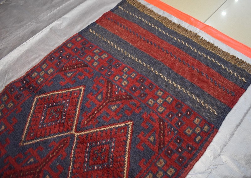 Antique Afghan Mushwani Runner Rug 2x11 Hand Knotted Wool Persian Style Hallway gallery