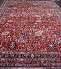 8’8″x12’6″Antique 1880s Bijarr Kurdish Hand Knotted Wool Oriental Rug Excellent