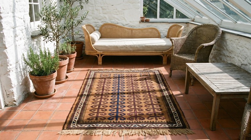 Brown Earth Tone Color Antique Tribal Muslim Prayer Design Afghan tribal Rug gallery