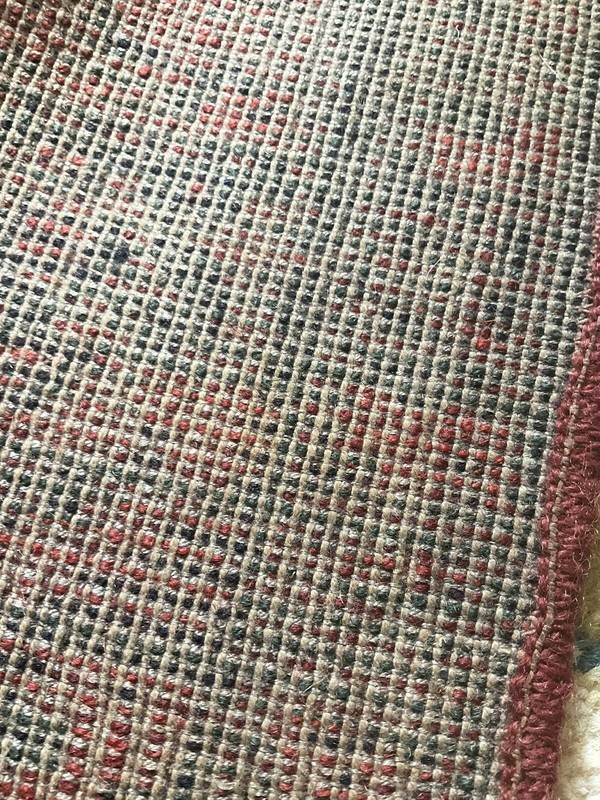 Bergoss Wool 1970’s 14”x35” Kabristan Rug Accent Netherlands Decor Semi Antique gallery