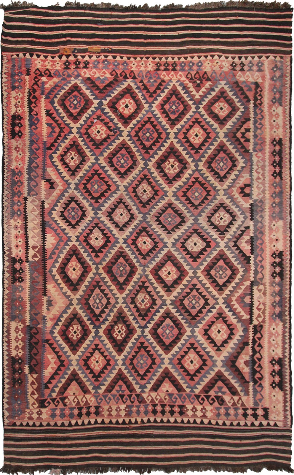 10x16 Antique Tribal Flatwoven Handmade Kilim Style Rug Geometric 310cm x 472cm gallery