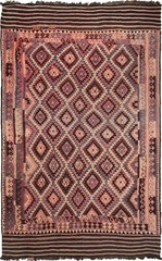 10×16 Antique Tribal Flatwoven Handmade Kilim Style Rug Geometric 310cm x 472cm