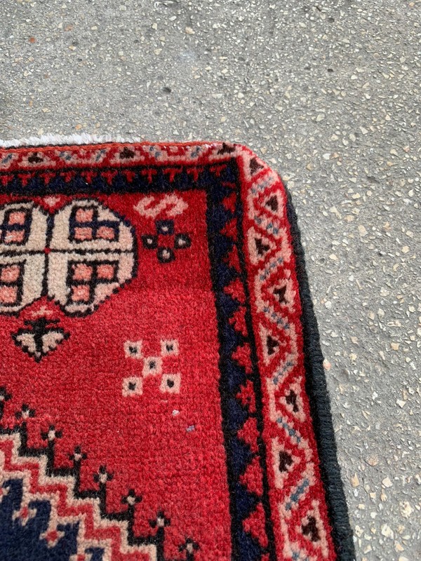 1'11'' x 4'7'' Vintage Natural Rug Village Rug Handmade Rug.SKU:P260 gallery