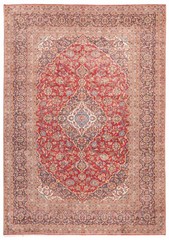 Vintage Hand-Knotted Area Rug 8’0″ x 11’4″ Traditional Oriental Wool Carpet