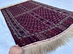 COLLECTORS’ ITEM Antique Indigo Color Russian Turkoman Purda Hatchulu Turkmenist