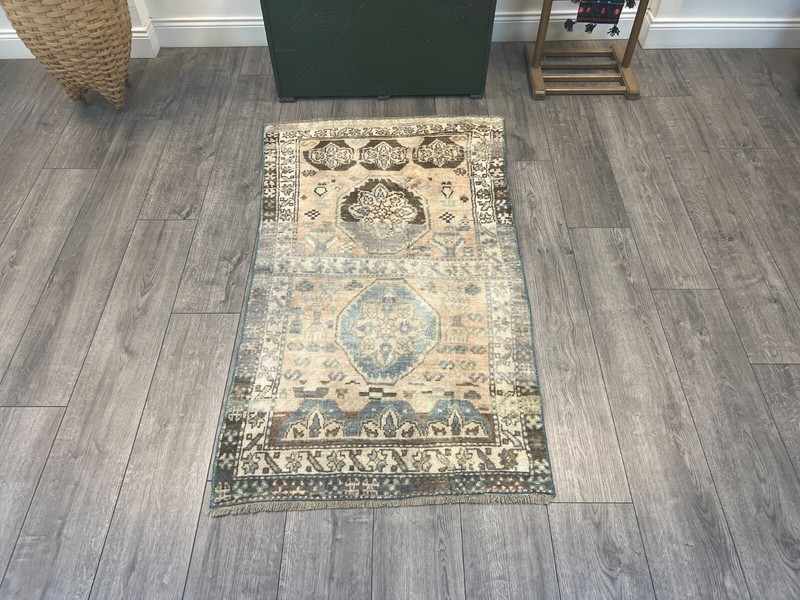 Orange Persian Rug, Handmade Rug, Oriental Rug, Bohemian Rug, 2.6 x 4.7 ft gallery