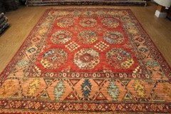 8 X 11 Turkmen, Rug. Ersari, Handmade Made out of Natural wool, Natural Dye.