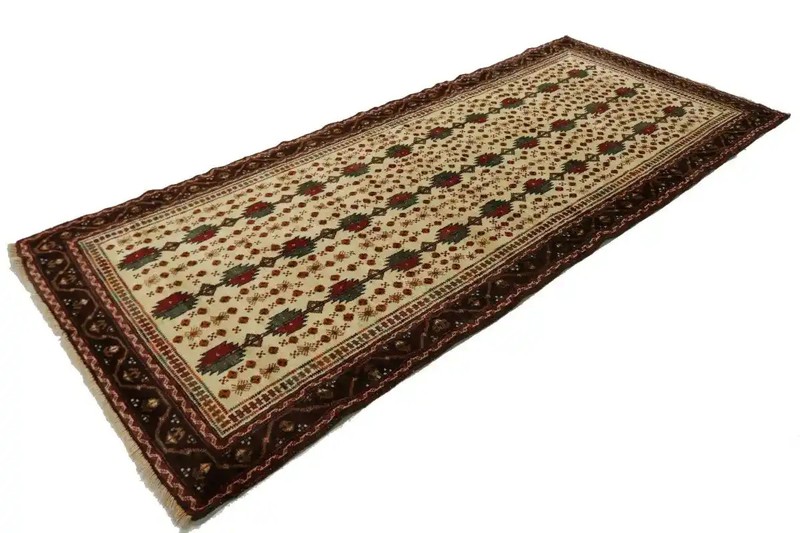 3'10 X 9'0 Cream Handmade Vintage Runner Rug Oriental Hallway Carpet 4X9 ft gallery