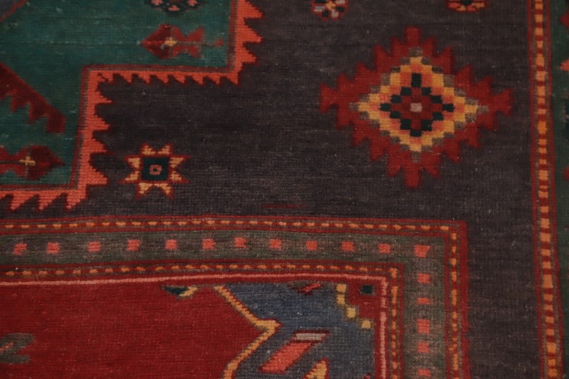 Geometric Traditional Style Area Rug 5x10 ft Hand-knotted Wool Vintage Carpet gallery
