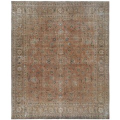 9’5″ x 10’11” Arden Vintage Hand-Knotted Wool Area Rug