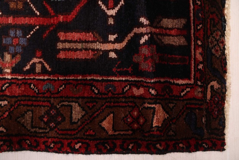 Vintage Hand-knotted Runner Rug 3'7" x 9'3" Traditional Oriental Wool Carpet gallery