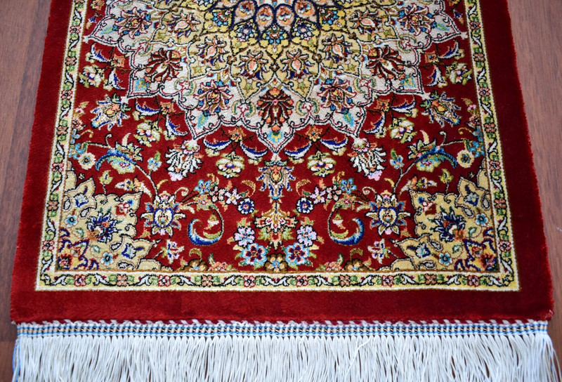 Silk Rug 100 % Bamboo Silk Mini Rug 16'' x 23'' Home Decor Rug Wall Hangings Rug gallery