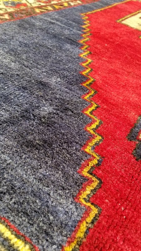 Stunning Antique 1900-1939s Natural Dye Wool Pile Tribal Area Rug 5x7ft gallery