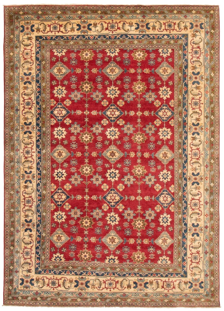 Vintage Traditional Hand-Knotted Area Rug 9'8" x 13'9" Oriental Wool Carpet