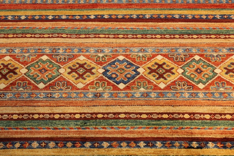 7' X 5' HANDMADE CAUCASIAN DESIGN KAZAK RUG. Hand-knotted Oriental Rug 5x7 ft. gallery