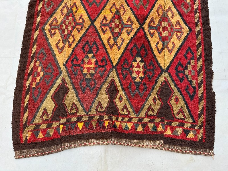 COLLECTORS' ITEM Antique Kazak Caucasian Uzbekistan Natural Dye Shirvan Runner gallery