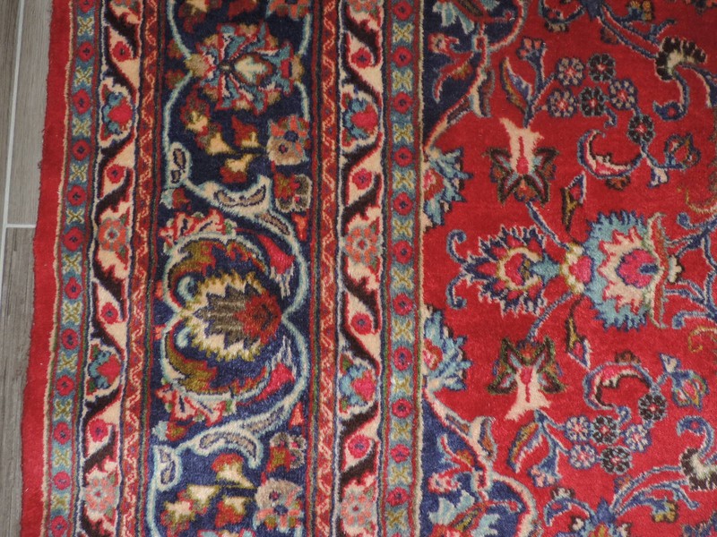 10x13ft. Vintage Sarouk Medallion Wool Room Size Rug gallery