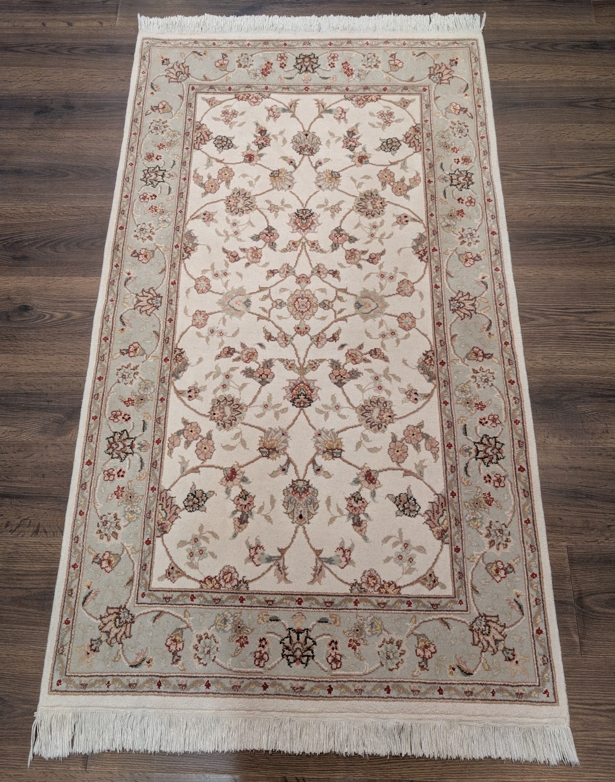 Sino Per'sian Rug 3x5, Ivory, Wool and Silk gallery