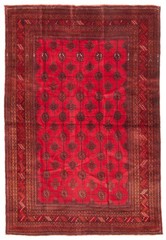 Vintage Hand-Knotted Carpet 4’8″ x 6’11” Traditional Oriental Wool Area Rug