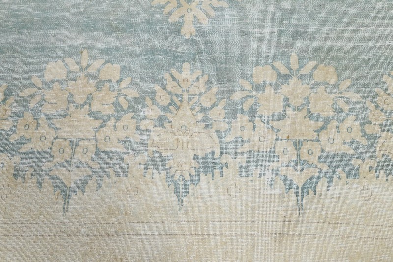 Muted Vintage Distressed Traditional 10x13 Area Rug Evenly Low Pile Hand-knotted gallery