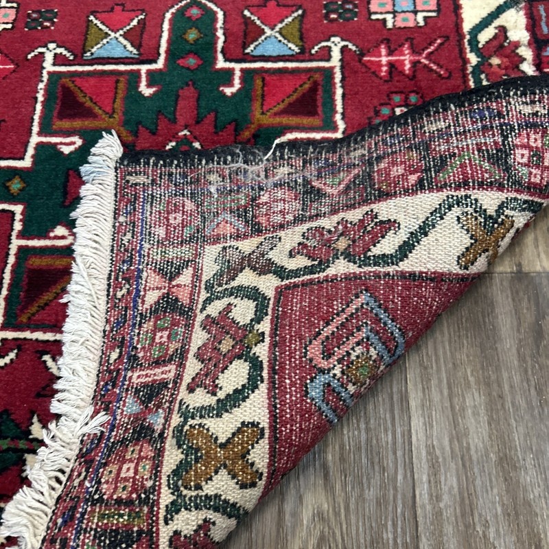 HANDMADE HERIZE RUNNER 100% WOOL per/ira Geometric Runner Rug 2’8 x 10’8” gallery