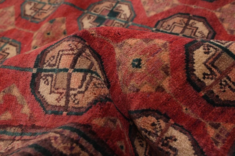 Vintage Hand-Knotted Area Rug 4'2" x 8'2" Traditional Oriental Wool Carpet gallery