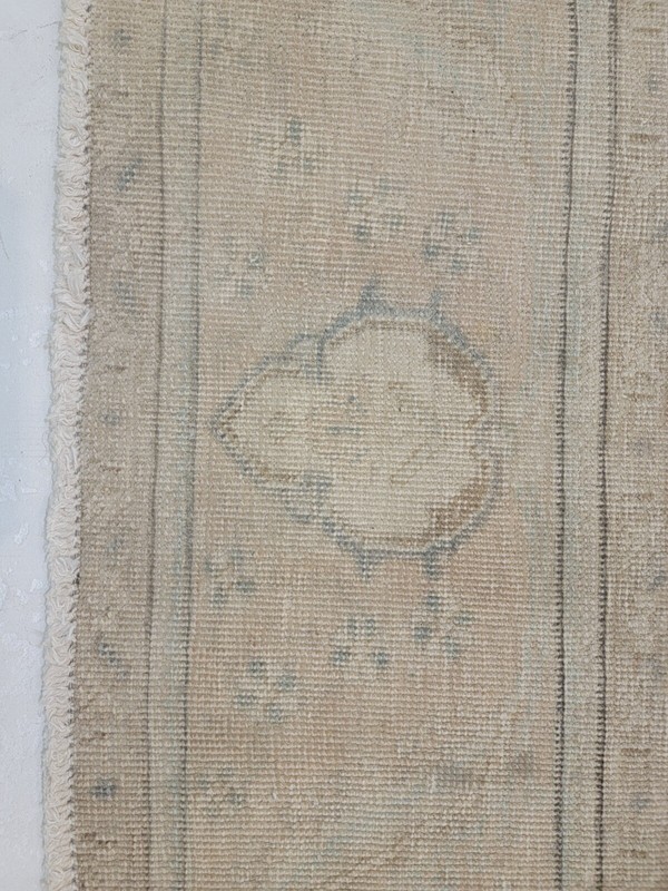 Antique Oriental Hand-Knotted Wool Area Rug Distressed Beige/Green 9'6" x 12'8" gallery
