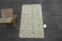 Oushak Turkish Doormat Rug 2×3 BEIGE Anatolian Handmade Vintage Small Kilim Rug