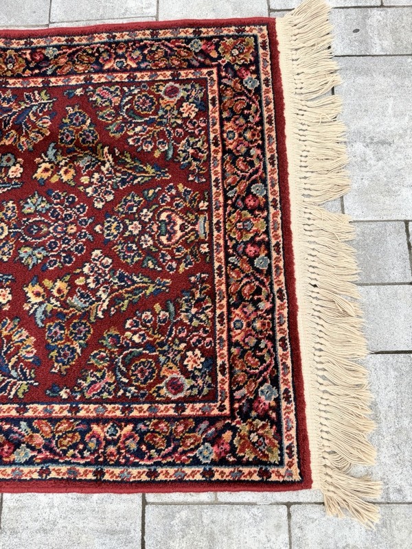 2.5x5 Karastan Rug 785 Red Sarouk -Professionally Washed gallery