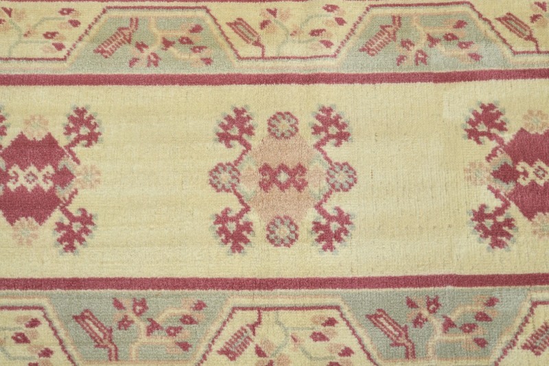 2x5 Turkish Area Rug Hand-Knotted Vintage Neutral Wool Rug Oushak Carpet,836 gallery