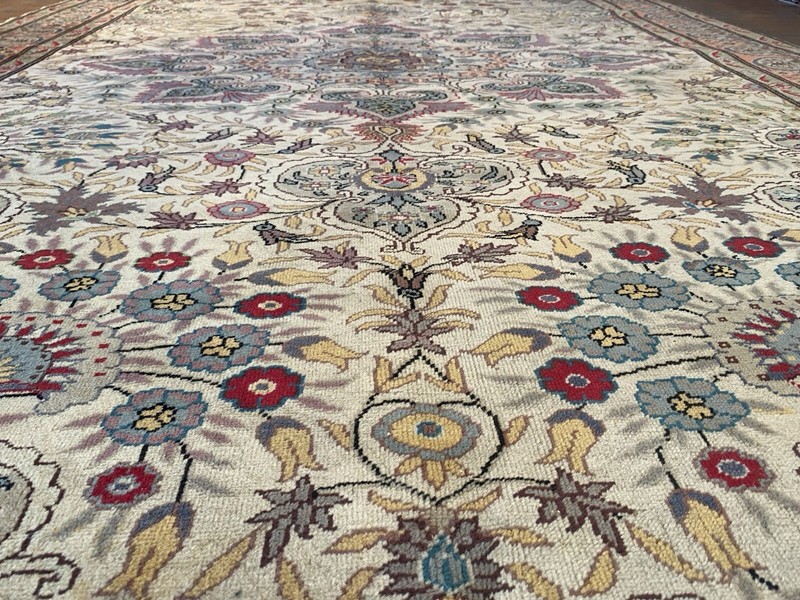 6x10ft Turkish Rug Vintage 1939-1950's Natural Dye Wool Pile Bunyan Rug 6’5”x10’ gallery