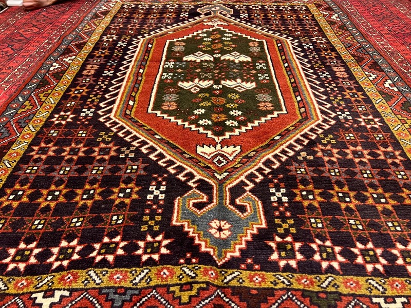 COLLECTRS' ITEM Antique Tribal Natural Vegetable Dye Caucasian Kazak Carpet gallery