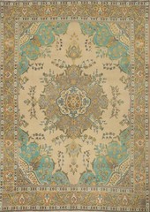 Vintage Wool Traditional Living Room Area Rug 10×12 ft Hand-knotted Old Carpet