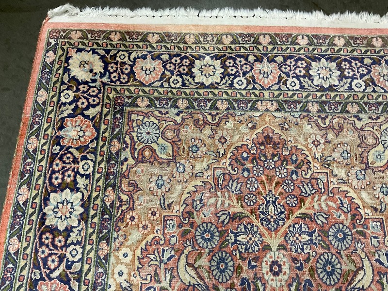High Quality Silk Rug Wall Hanging Floor Pictorial Birds Silk Rug Carpet 3x5 Ft gallery