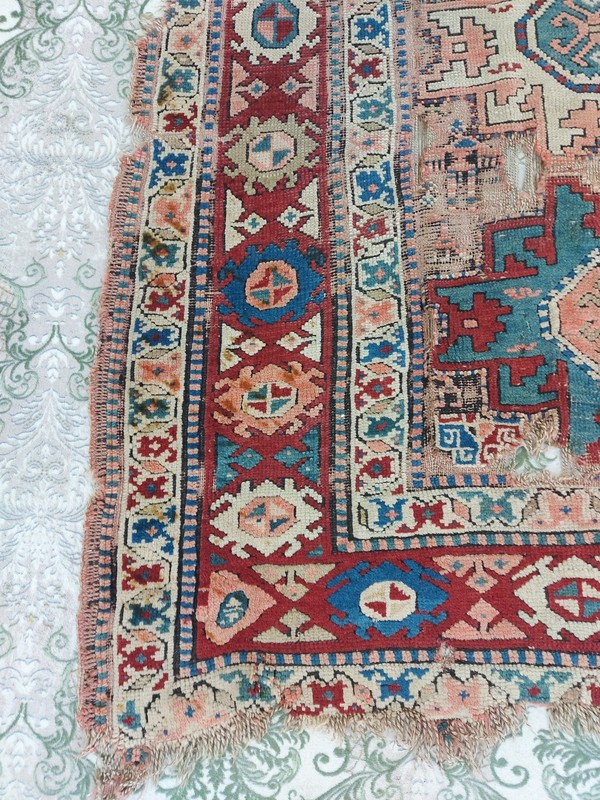 200+ Years Old Very Rare Antique Rug 9 Planets Armenian Kazak Carpet Rug Fine jJ gallery