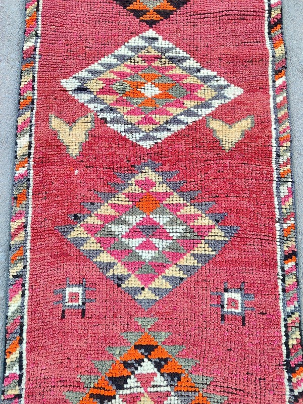 2.7 x 13 Ft, Antique rug 3x13, Turkish runner 3x13 vintage, Tribal Herki rug gallery